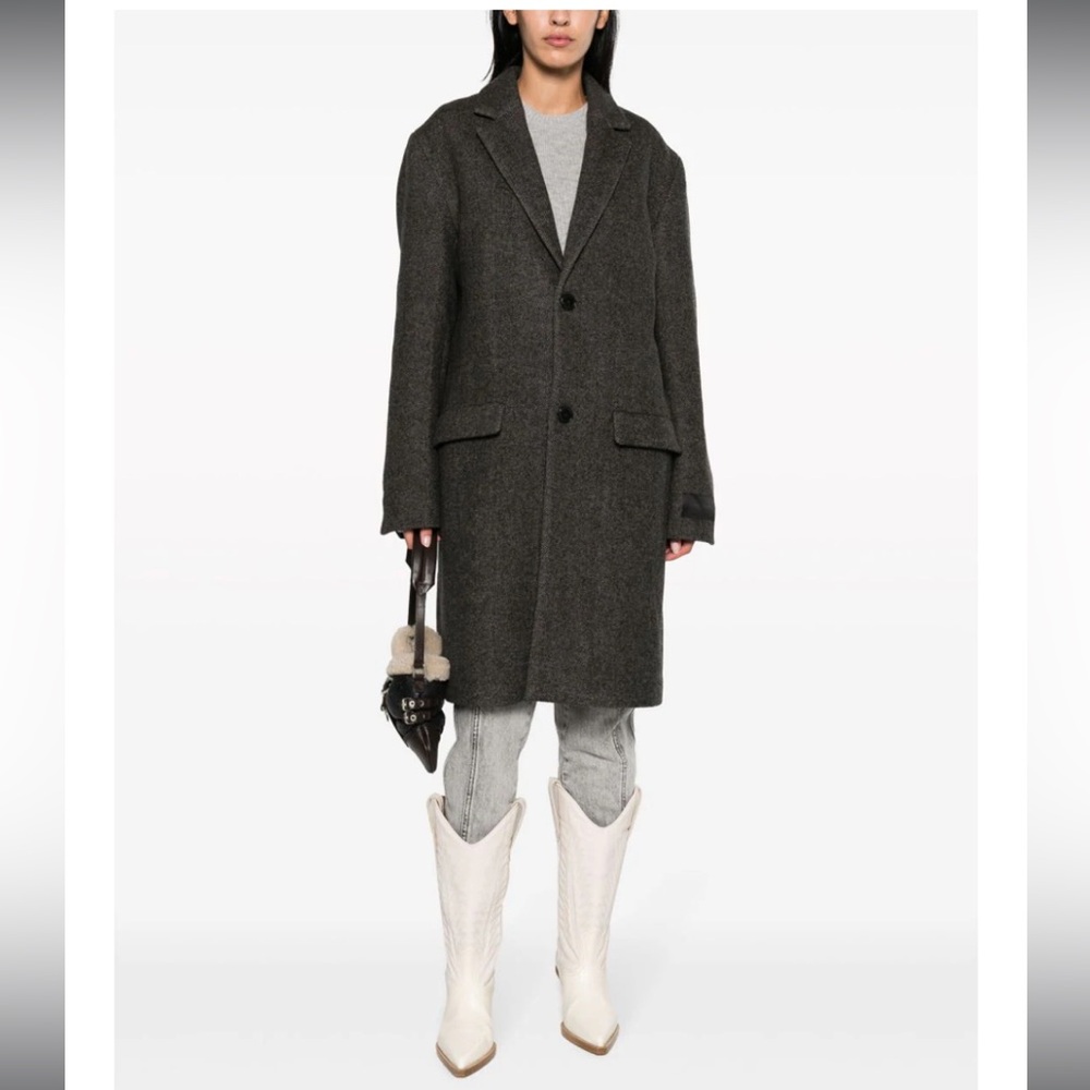 Mark chevron-knit wool coat new with tag